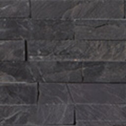 Premium Black stacked stone veneer